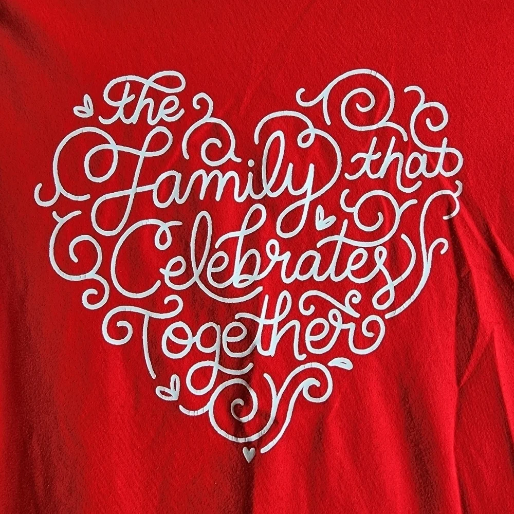 Cat and Jack red long sleeve Christmas shirt Size XL 14/16